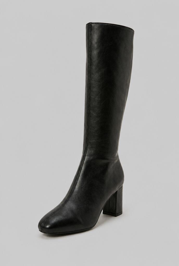 Willow Glossy Leather Boots Audrey Calvero