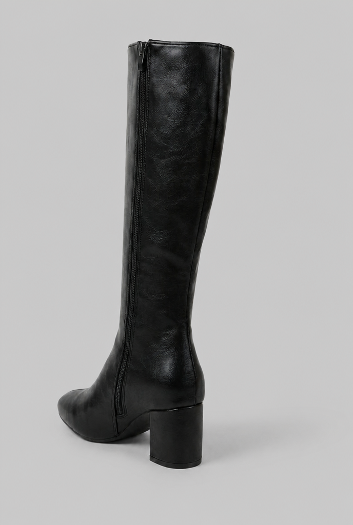 Willow Glossy Leather Boots Audrey Calvero