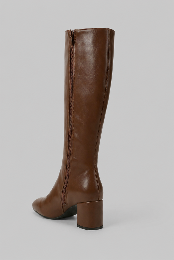 Willow Glossy Leather Boots Audrey Calvero