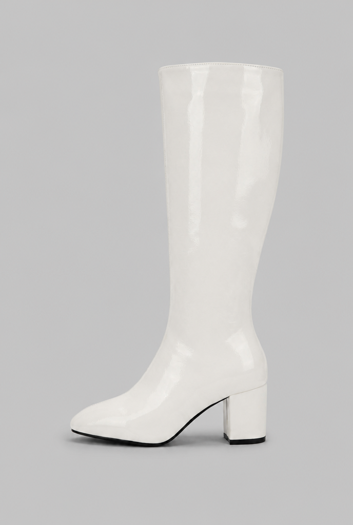 Willow Glossy Leather Boots Audrey Calvero
