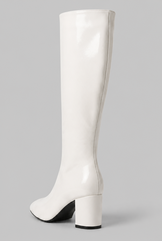 Willow Glossy Leather Boots Audrey Calvero