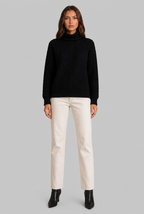 Cable Knit Turtleneck Sweater Audrey Calvero