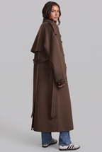 Oversized Trench Coat with Belted Waist Audrey Calvero