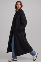 Oversized Trench Coat with Belted Waist Audrey Calvero