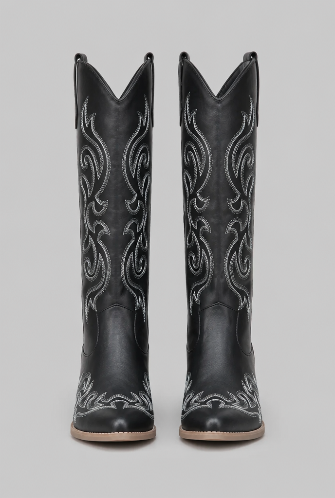 Wide Calf Western Cowboy Boots Audrey Calvero