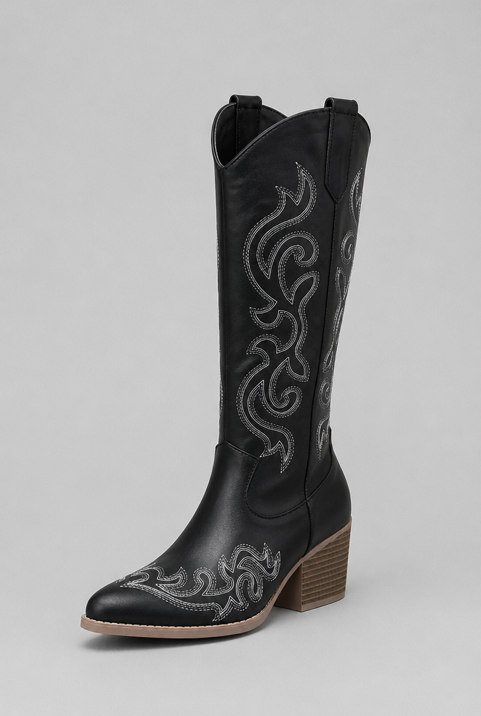 Wide Calf Western Cowboy Boots Audrey Calvero