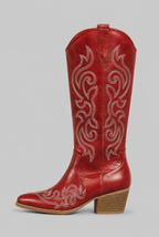 Wide Calf Western Cowboy Boots Audrey Calvero