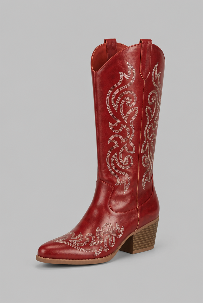 Wide Calf Western Cowboy Boots Audrey Calvero
