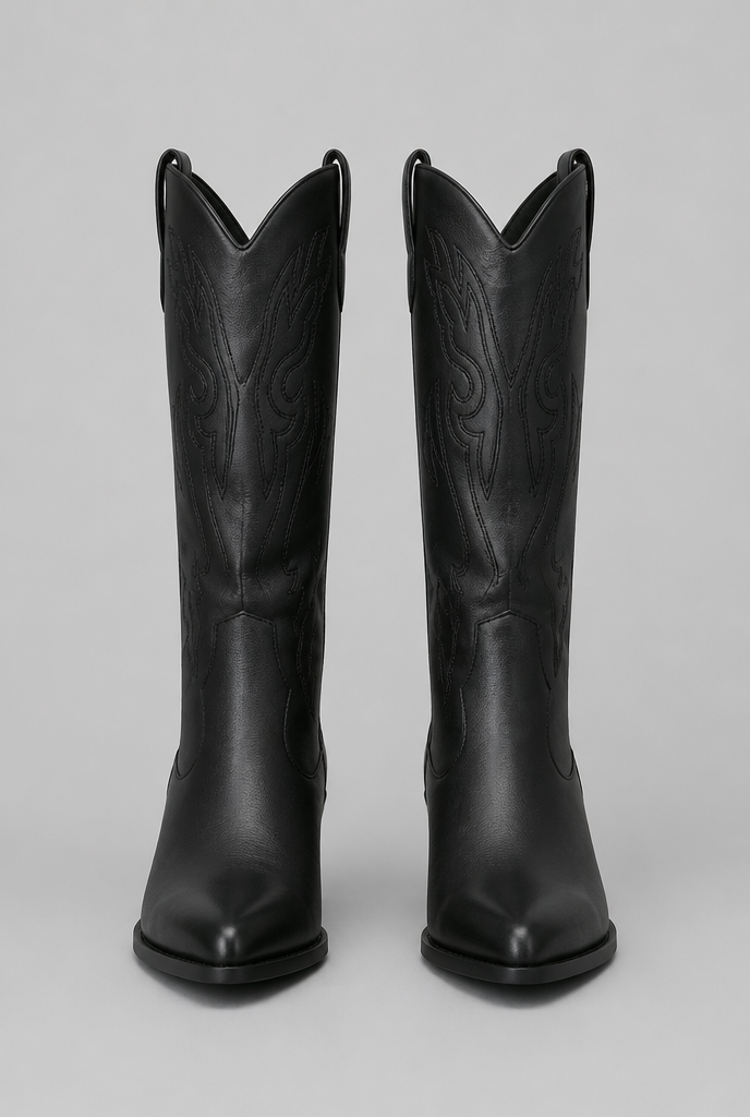 Knee-High Western Cowboy Boots Audrey Calvero