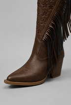 Fringe Star Western Cowboy Boots Audrey Calvero