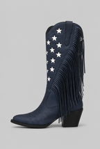 Fringe Star Western Cowboy Boots Audrey Calvero