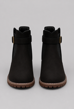 Suede Buckle Ankle Boots Audrey Calvero