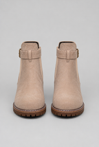 Suede Buckle Ankle Boots Audrey Calvero