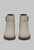 Suede Buckle Ankle Boots Audrey Calvero