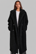 Oversized Wool Coat with Notched Lapel Audrey Calvero