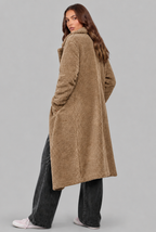 Oversized Wool Coat with Notched Lapel Audrey Calvero
