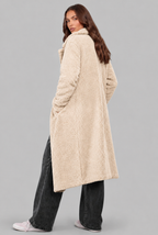 Oversized Wool Coat with Notched Lapel Audrey Calvero