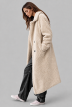 Oversized Wool Coat with Notched Lapel Audrey Calvero