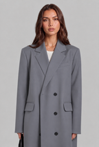 Tailored Trench Coat with Notched Lapel Audrey Calvero