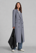 Tailored Trench Coat with Notched Lapel Audrey Calvero