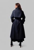 Longline Belted Trench Coat Audrey Calvero