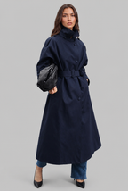 Longline Belted Trench Coat Audrey Calvero