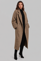 Oversized Wool Coat with Notched Lapel Audrey Calvero