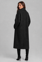 Oversized Wool Coat with Notched Lapel Audrey Calvero
