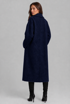 Oversized Wool Coat with Notched Lapel Audrey Calvero