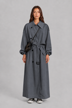 Long Trench Coat with Oversized Collar Audrey Calvero
