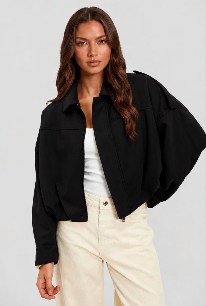 Oversized Suede Jacket Audrey Calvero