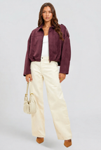 Oversized Suede Jacket Audrey Calvero