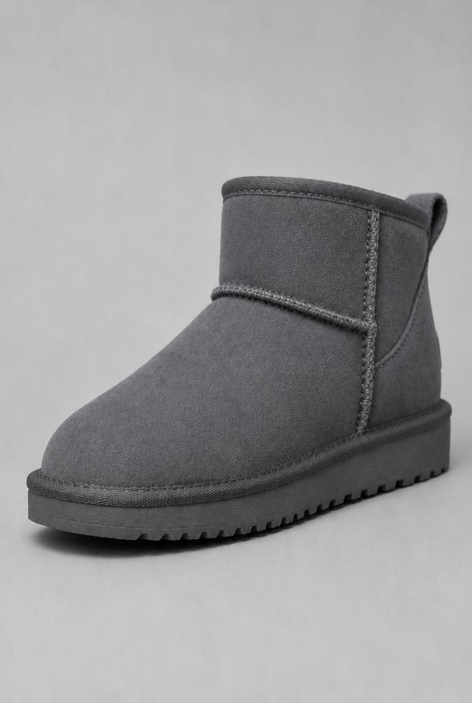 Suede Ankle Boots with Faux Fur Lining Audrey Calvero