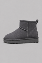 Suede Ankle Boots with Faux Fur Lining Audrey Calvero