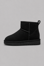 Suede Ankle Boots with Faux Fur Lining Audrey Calvero