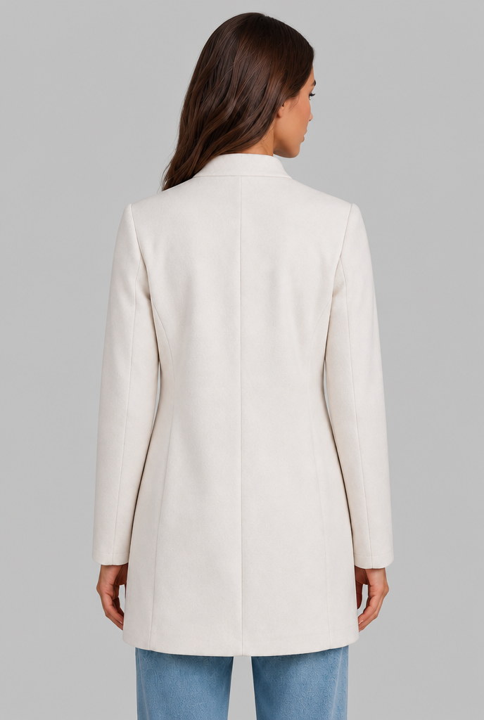 Tailored Coat with Button Front Audrey Calvero