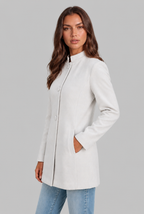 Tailored Coat with Button Front Audrey Calvero