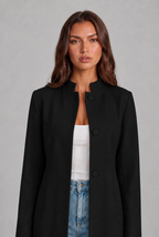Tailored Coat with Button Front Audrey Calvero