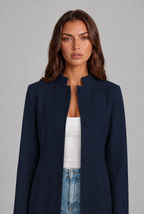 Tailored Coat with Button Front Audrey Calvero
