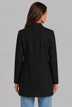 Tailored Coat with Button Front Audrey Calvero