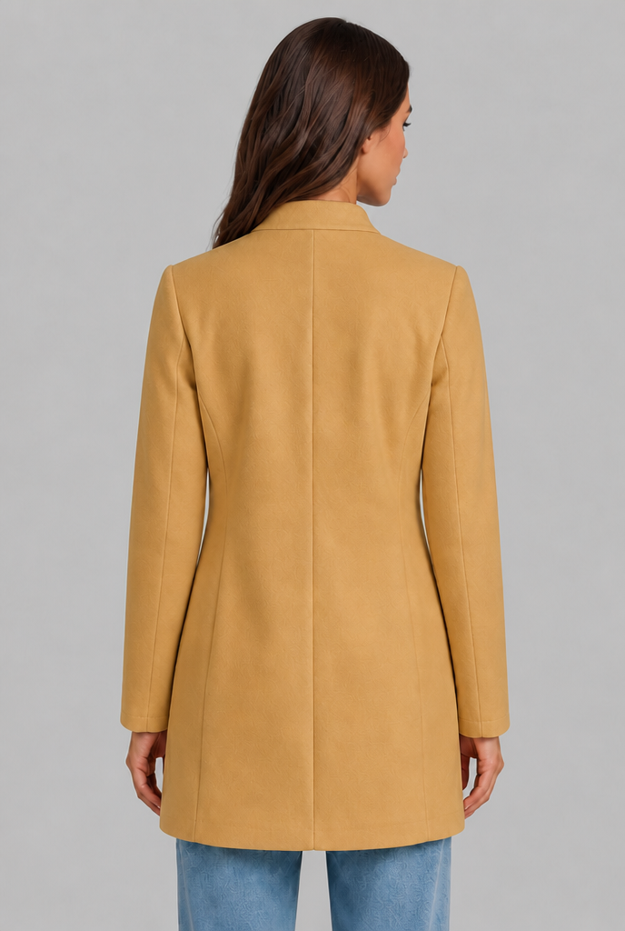 Tailored Coat with Button Front Audrey Calvero