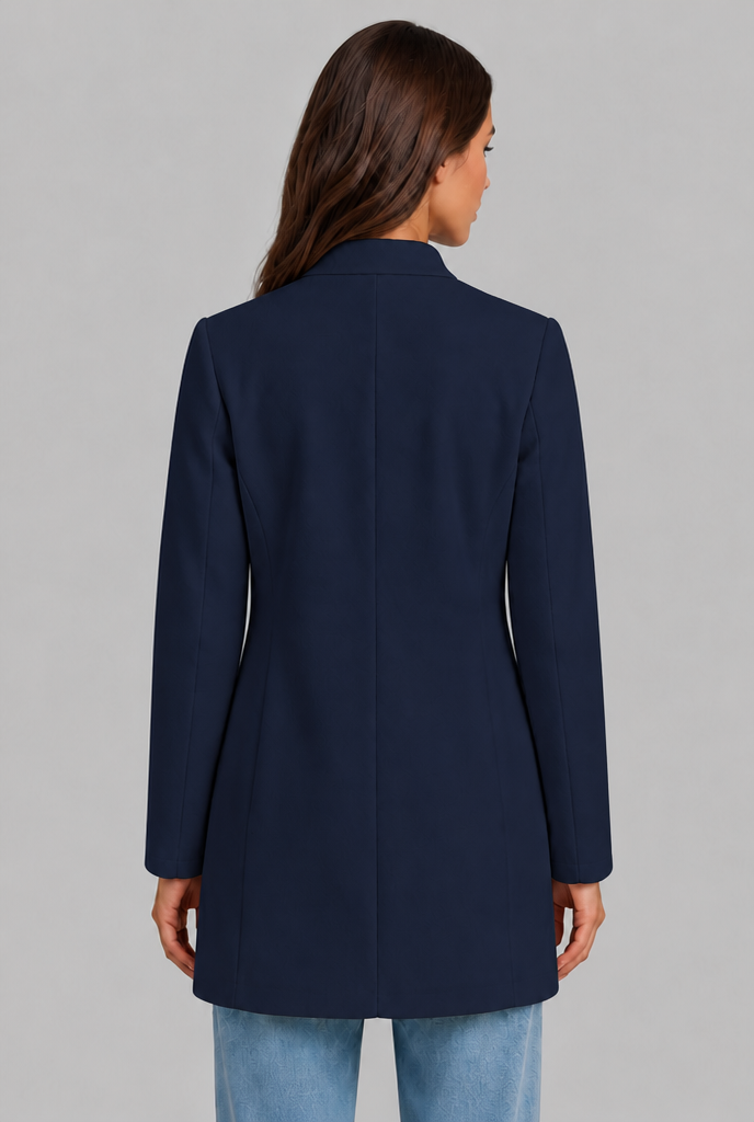 Tailored Coat with Button Front Audrey Calvero