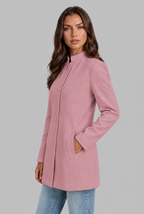 Tailored Coat with Button Front Audrey Calvero