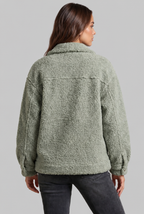 Teddy Fleece Jacket with Patch Pockets Audrey Calvero