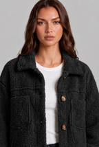 Teddy Fleece Jacket with Patch Pockets Audrey Calvero