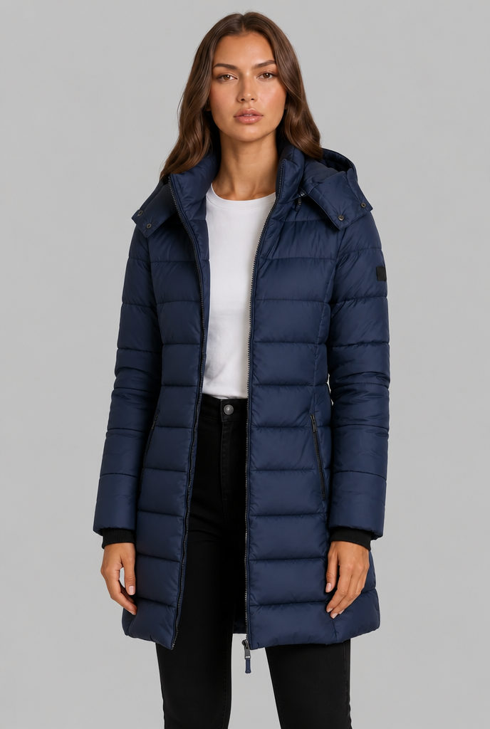 Quilted Hooded Puffer Coat Audrey Calvero
