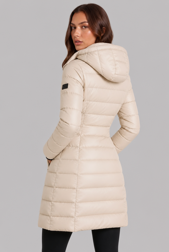 Quilted Hooded Puffer Coat Audrey Calvero