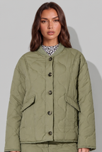 Quilted Jacket with Leopard Print Audrey Calvero