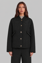 Quilted Jacket with Leopard Print Audrey Calvero