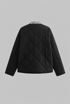 Quilted Jacket with Leopard Print Audrey Calvero